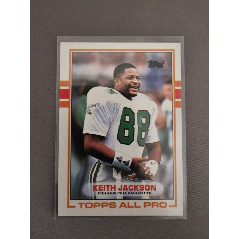 Keith Jackson 1989 Topps #107 - Rookie - Philadelphia Eagles - NFL - Fresh Pull